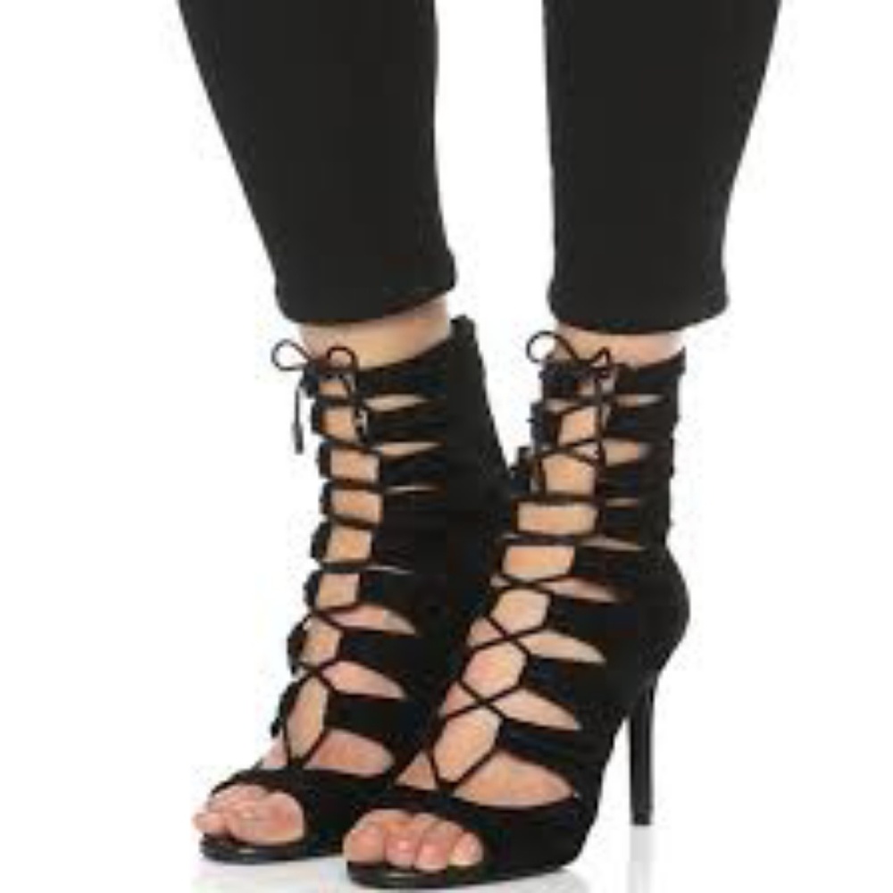 💖 Joie Anja Caged Lace Up Booties